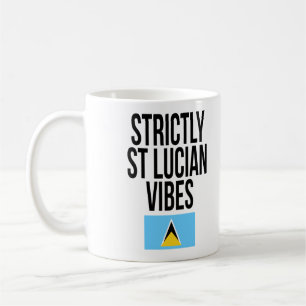 Strikt St Lucian Vibes Saint Lucia Flag Koffiemok