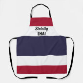 Strikt Thaise afdrukSchort Schort (Voorkant)