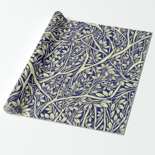 Strikt verweven boomtakken - zee cadeaupapier