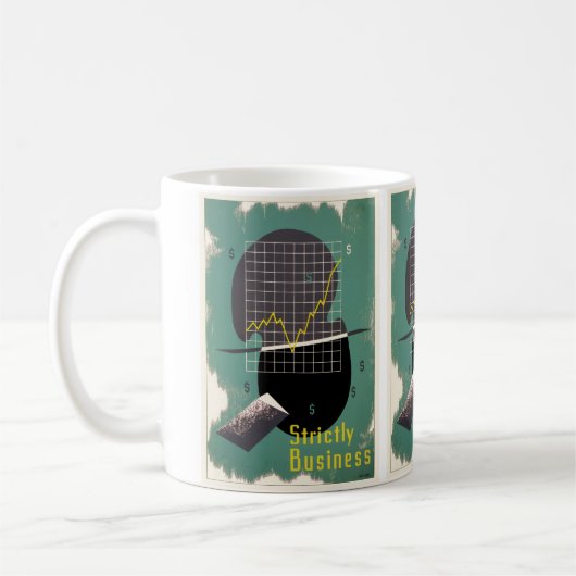 Strikt zakelijk koffiemok (Links)