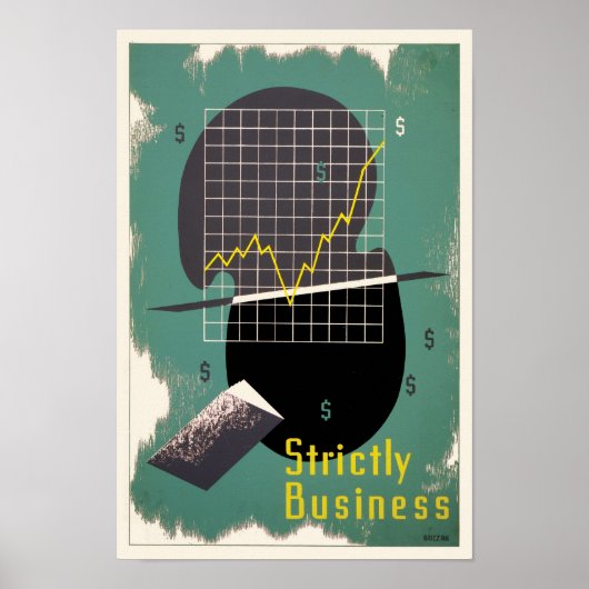 Strikt zakelijk poster (Voorkant)