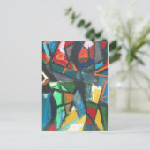 Strikte binnenkant (abstract binnenland) briefkaart (Staand voorkant)