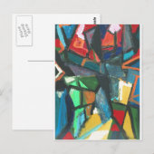 Strikte binnenkant (abstract binnenland) briefkaart (Voorkant / Achterkant)