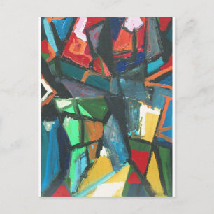 Strikte binnenkant (abstract binnenland) briefkaart