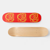 String and Rope Hope Art Design Graphics red Persoonlijk Skateboard (Horizontaal)