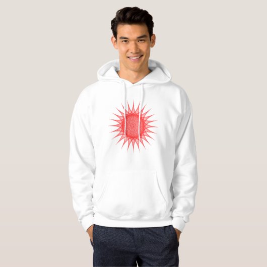 String Art Mannen Hoodie (Voorkant volledig)