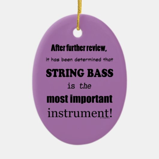 String Bass Belangrijkste instrumentkeramisch orna Keramisch Ornament (Voorkant)