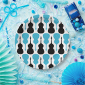 String Bass Patroon Papieren Bordje (Feest)