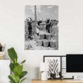 String Bean Pickers in Maryland: 1937 Poster (Thuiskantoor)