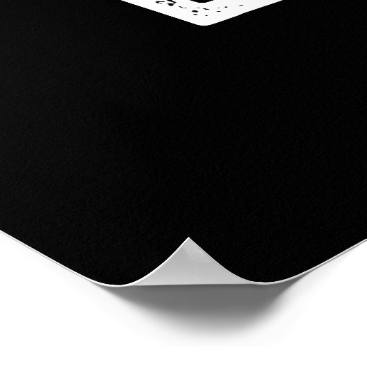 String Beans Grappige Plantaardige Pun Donker BG Poster (Hoek)