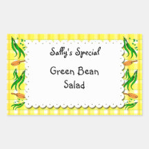 String Beans Yellow controleert aangepaste voedsel