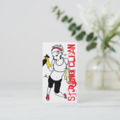 string clean (stempel card) visitekaartje (Staand voorkant)