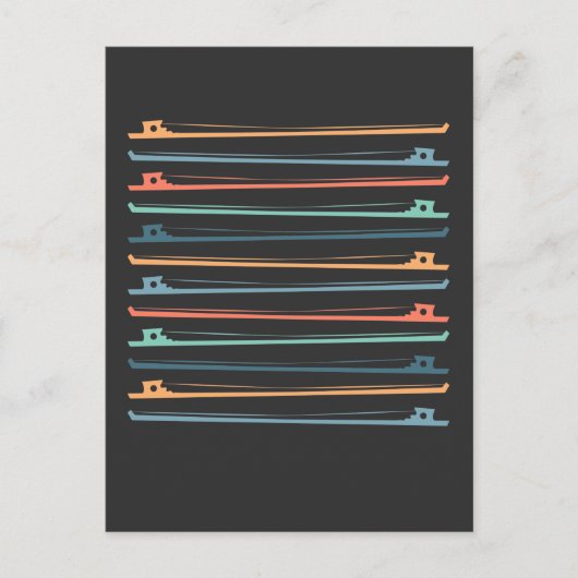 String Instrument Bows Violin Fiddle Cello Player Briefkaart (Voorkant)