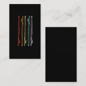 String Instrument Player Gift voor muzikant Visitekaartje (Voorkant / Achterkant)