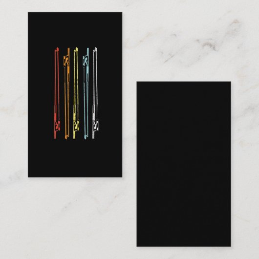 String Instrument Player Gift voor muzikant Visitekaartje (Voorkant / Achterkant)