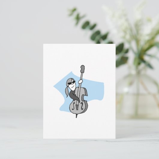 String Instruments-Double Bass Briefkaart (Staand voorkant)