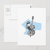 String Instruments-Double Bass Briefkaart (Voorkant / Achterkant)