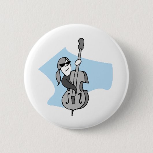 String Instruments-Double Bass Ronde Button 5,7 Cm (Voorkant)