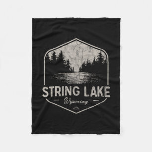 String Lake Wyoming Buiten Activiteiten Vintage Fleece Deken