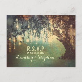 string lampjes boom RSVP briefkaarten