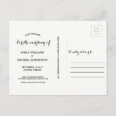 String lampjes turquoise bokeh save the date aankondigingskaart (Achterkant)