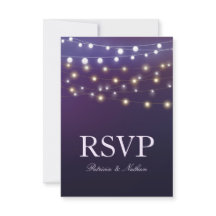 String Licht Avond Bruiloft RSVP