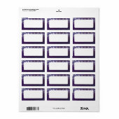 String Licht avond leeg adres Etiket (Full Sheet)