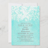 String licht blauw vrijgezellenfeest kaart (Voorkant)