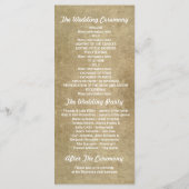  String Licht Glinsterende Trouwprogramma's Programmakaart (Achterkant)