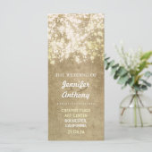  String Licht Glinsterende Trouwprogramma's Programmakaart (Staand voorkant)