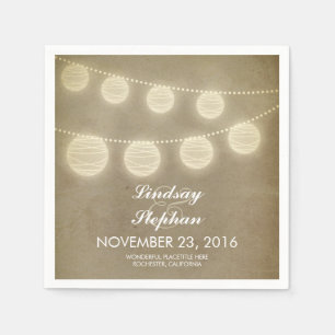  string licht lantaarns papieren servetten