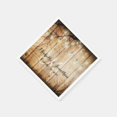 String Lichte Boom  Schuur Hout Trouwservet Servetten (Hoek)