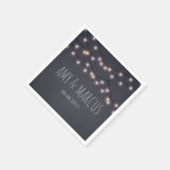 String lichten bruiloft servet (Hoek)