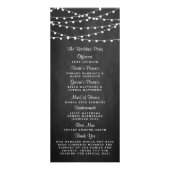 String lichten op schoolbord bruiloft programma (Achterkant)