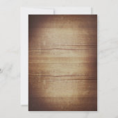 String lichten & rustieke boom repetitie diner kaart (Achterkant)