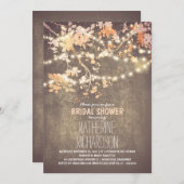 String lichten schattig en fancy vrijgezellenfeest kaart (Voorkant / Achterkant)