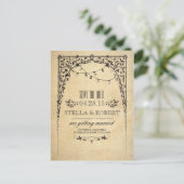  string lichten Sla de datum op Aankondigingskaart (Staand voorkant)