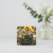 String Light Love Trees Business Aanbevelingskaartje (Staand voorkant)