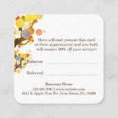 String Light Love Trees Business Aanbevelingskaartje (Achterkant)