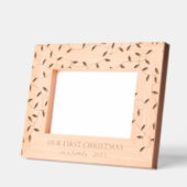String Lights 1st Christmas als een familie Gegraveerde Lijstjes (Links)