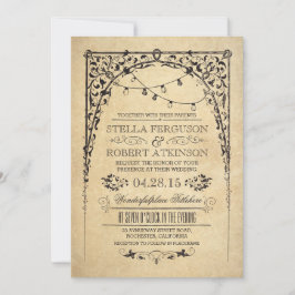  String Lights Arch bruiloft uitnodigingen