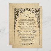 String Lights Arch bruiloft uitnodigingen (Voorkant / Achterkant)