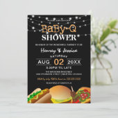 String Lights Baby-Q | BABY SHOWER Kaart (Staand voorkant)