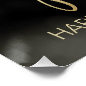 String Lights & Balloons Sweet 16 Black/Gold ID473 Perfect Poster (Hoek)