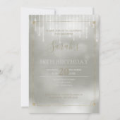 String Lights & Balloons Sweet 16 Champagne ID473 Kaart (Achterkant)