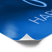 String Lights & Balloons Sweet 16 Dk Blue ID473 Poster (Hoek)