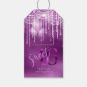 String Lights & Balloons Sweet 16 Orchid ID473 Cadeaulabel (Voorkant)