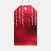 String Lights & Balloons Sweet 16 Red ID473 Cadeaulabel (Achterkant)