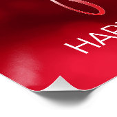 String Lights & Balloons Sweet 16 Red ID473 Perfect Poster (Hoek)