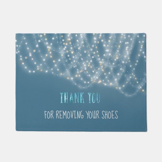 String Lights Bedankt voor het verwijderen van je  Deurmat (Voorkant)